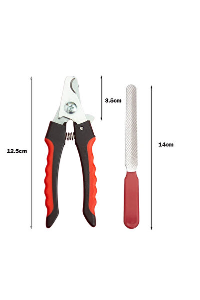 Choice مقص أظافر الحيوانات الأليفة مقاس 12.5 سم مع مقص أظافر كبير من الفولاذ ...