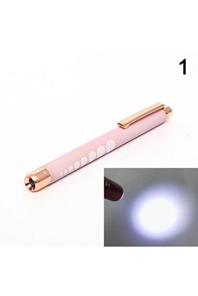 Choice 1 Light pink ★★★LED Medical Penlight Flashlight With Pupil Gauge Pocke...