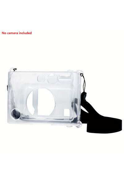 Choice غطاء حماية شفاف أبيض اللون لكاميرا إنستاكس ميني إيفو، مصنوع من الكريست...