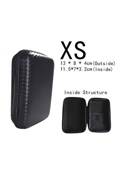 Choice حقيبة أدوات رقمية متعددة القياسات صغيرة الحجم، سوداء اللون، لحمل سماعا...