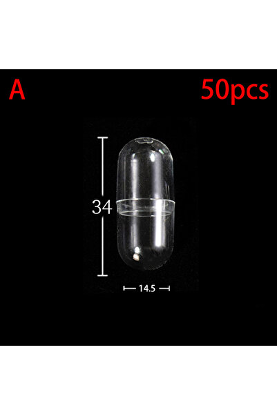 Choice A 【N】50 قطعة/مجموعة من كبسولات كرات بلاستيكية صغيرة فارغة، ألعاب، حاوي...