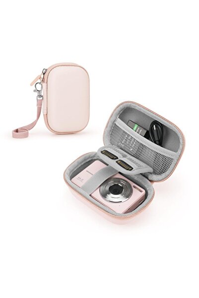 Choice حقيبة كاميرا وردية اللون للكاميرات الرقمية، متوافقة مع كاميرات كانون و...