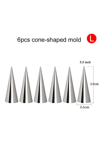 Choice 6 قطع ZXNJS L 6~24 قطعة قالب مخروطي/أنبوبي مائل من الفولاذ المقاوم للص...