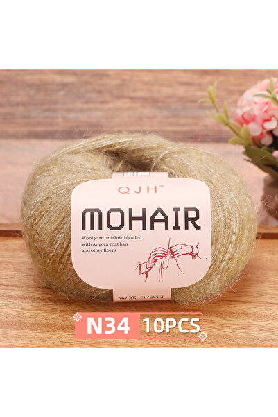 Choice N34 - 10 قطع من خيوط الموهير الناعمة الممتازة للكروشيه والحياكة اليدوي...