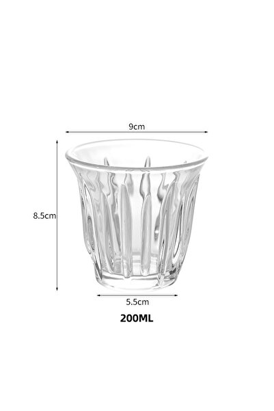 Choice 200ml 90/130/160/200ML Clear Glass Coffee Cup Heat-resistant Wedding P...