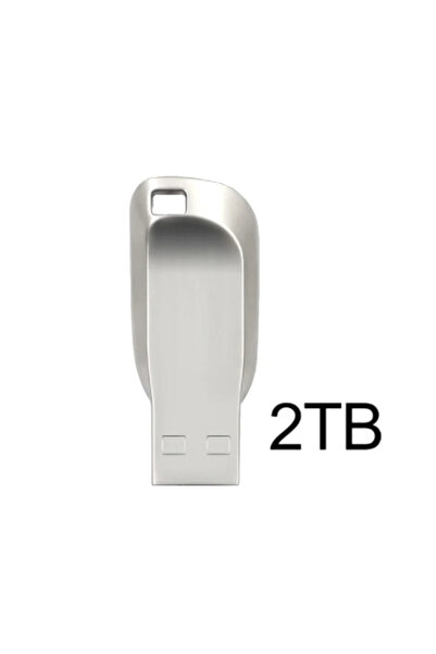 Choice محرك أقراص فلاش USB 3.0 معدني فضي بسعة 2 تيرابايت، عالي السرعة، مقاوم ...