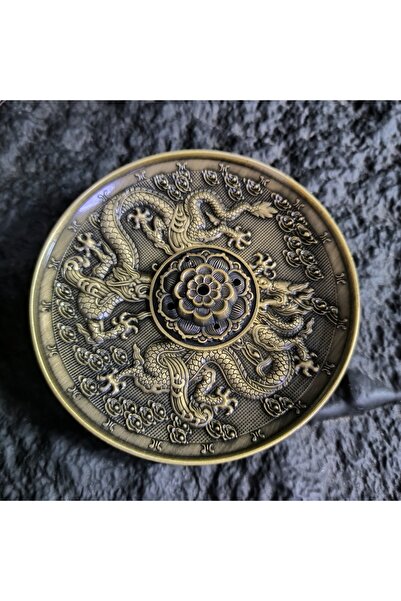 Choice مبخرة بخور خشب الصندل بتصميم التنين والعنقاء، طولها 10 سم، مع حامل أعو...