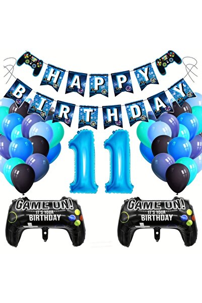 Choice 32inch 11 1set Gamepad Balloons Game on With Blue Digit Number Balloon...