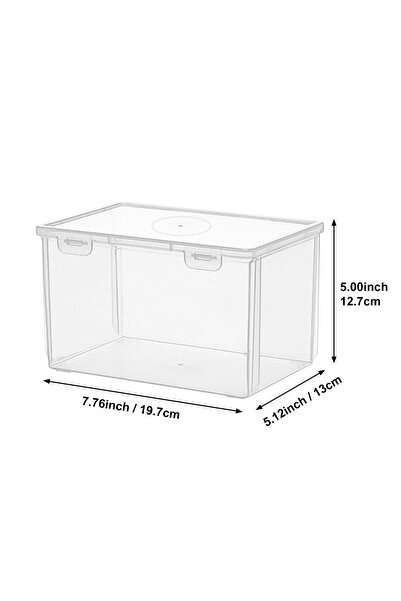 Choice صندوق تخزين مكتبي بلاستيكي شفاف قطعة واحدة، لتخزين أغراض متنوعة مثل ال...