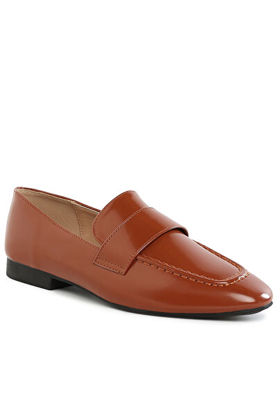 london Rag Women Flat Heel Loafers in Brown