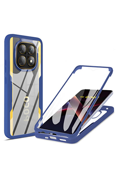Choice Poco x7 Blue 360 Full Cover Case For Mi Poco X7 X6 X5 Pro X3 NFC Funda...