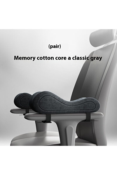 Choice Classic gray 1 Pair Latex Memory Cotton Chair Armrest Pads Computer Ch...