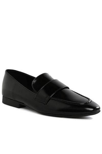 london Rag Women Flat Heel Loafers in Black