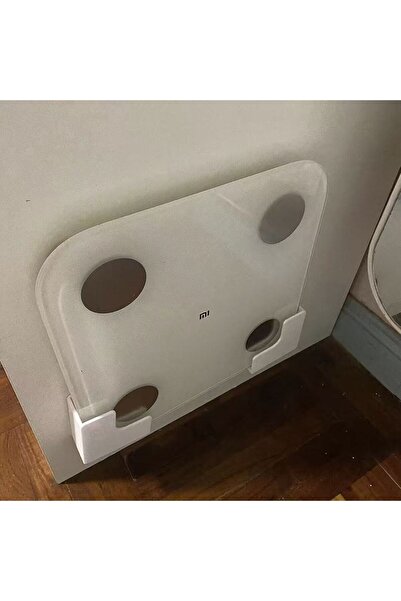 Choice رف تخزين ميزان جداري مكون من قطعتين - تركيب لاصق بدون ترك أثر، مصنوع م...