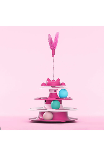 Choice ألعاب حيوانات أليفة وردية، ألعاب قطط، لعبة ذاتية، تخفيف الملل، قرص دوا...