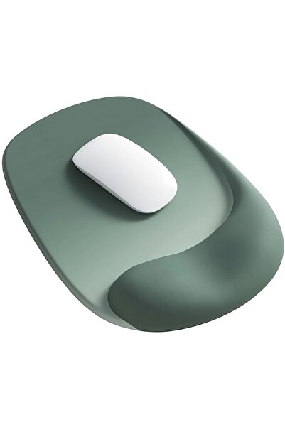 Choice green Ergonomic Mouse Pad with Gel Wrist Support - Premium Lycra Fabri...