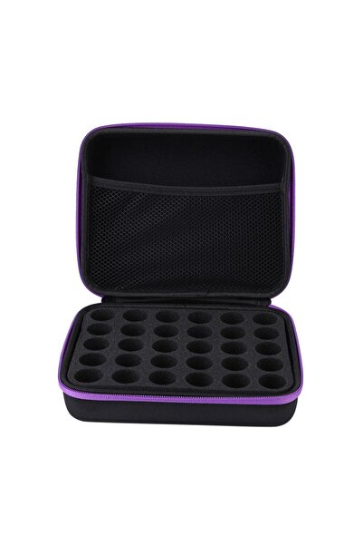 Choice حقيبة حمل محمولة للزيوت العطرية باللون البنفسجي، تتسع لـ 30 زجاجة سعة ...