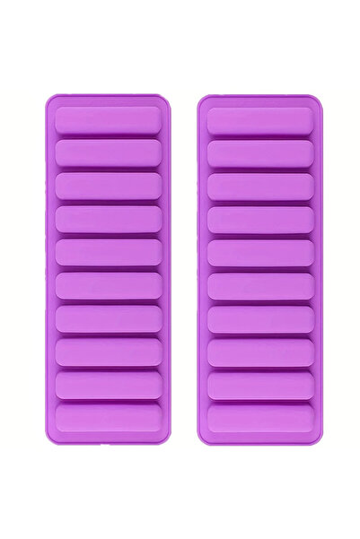 Choice 2Purple 2Pieces Silicone Chocolate Stick Molds Finger Biscuit Baking M...