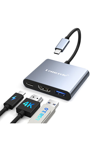 Choice TC33 Lemorele USB C HUB to HDMI-Compatible 4K@30Hz USB A 3.0 5Gbps Ada...