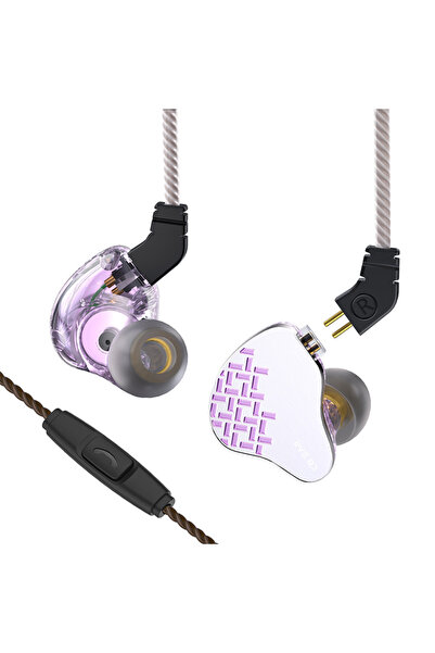 Choice سماعات أذن KBEAR Rosefinch الديناميكية الجديدة ذات الميكروفون الأرجوان...