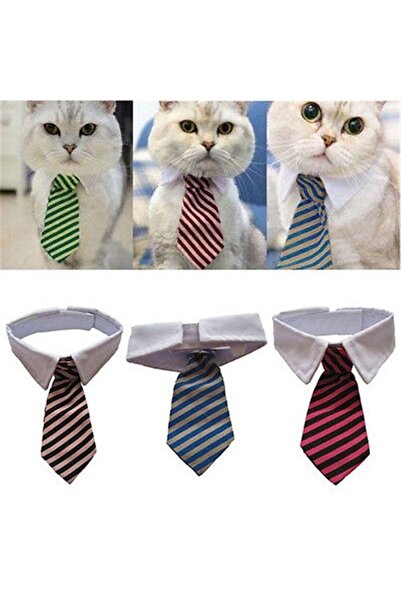 Choice S Red 2023 Dog Cat Grooming Cat Striped Bow Tie Animal Striped Bow Tie...