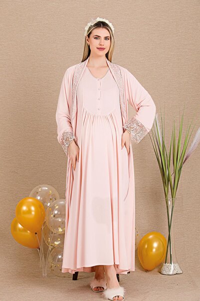 REN Set de cămașă de noapte pentru femei însărcinate