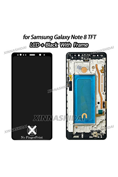 Choice شاشة TFT سوداء بإطار A+++ لجهاز نوت 8، شاشة LCD، شاشة لمس، مجموعة محول...