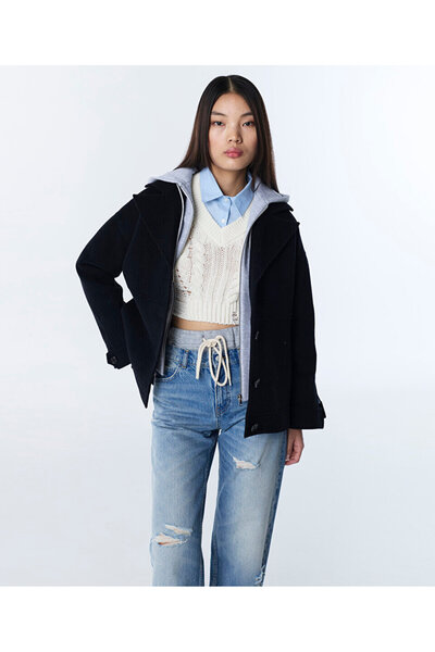 Twist ÇİFT PARÇA GÖRÜNÜM YÜNLÜ KABAN