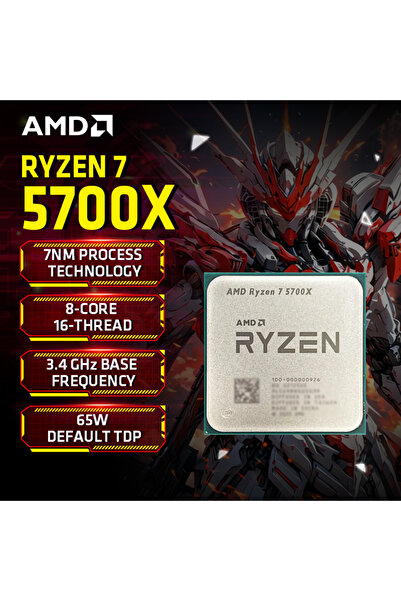 Amd Ryzen 7 5700X R7 5700X 3.4GHz 8 Core 16 Thread CPU Processor 7NM L3=32M S...