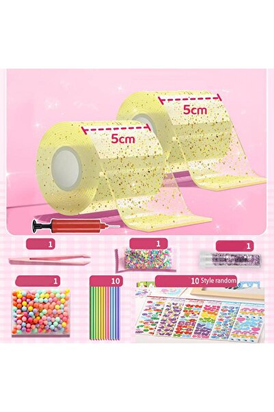 Choice28 1579838 PET Nano Glue Knead Music Double Sided Tape Blow Bubbles Ful...