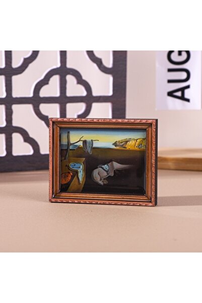 Choice Persistence Memory Wooden Frame Fridge Magnets World Famous Paintings ...