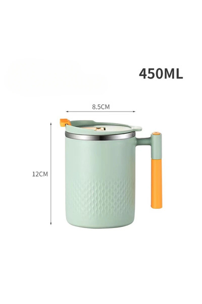 Choice كوب قهوة من الفولاذ المقاوم للصدأ مزدوج الجدار سعة 450 مل، مقاوم للحرا...