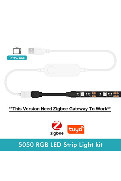 Choice 5M Kit Zigbee Version Wifi/Zigbee Tuya USB Led Lights RGB led Strip DC...