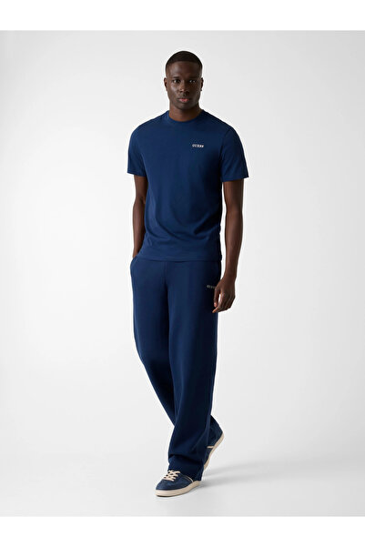 Guess Marzio Crew Neck Short Sleeve Men's Blue T-Shirt Z6Ri17I3Z14-G7R1