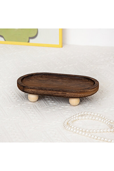 Choice B 1pc Multi-functional Wooden Tray, Suitable for Aromatherapy, Key Sto...