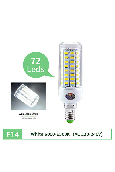 Choice 72leds E14 White E27 LED Light Bulb E14 Corn Bulb Lamp Ceiling Chandel...