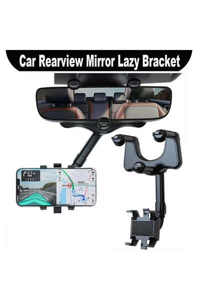 Choice حامل هاتف قابل للتعديل لمرآة الرؤية الخلفية للسيارة، قابل للسحب بزاوية...