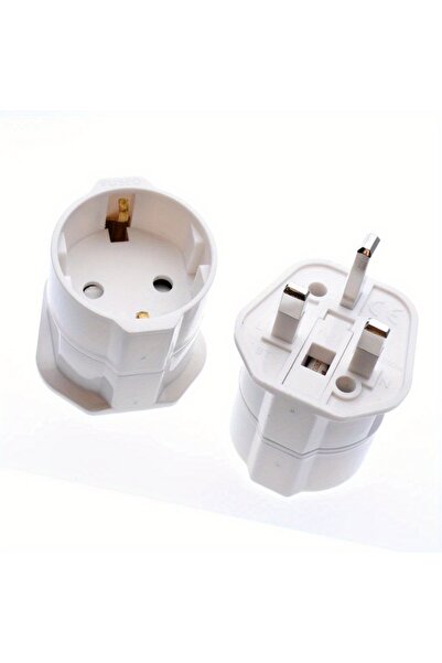 Choice قابس بريطاني أبيض، قطعة واحدة، عالمي 13 أمبير 250 فولت، نحاسي، قابس طا...