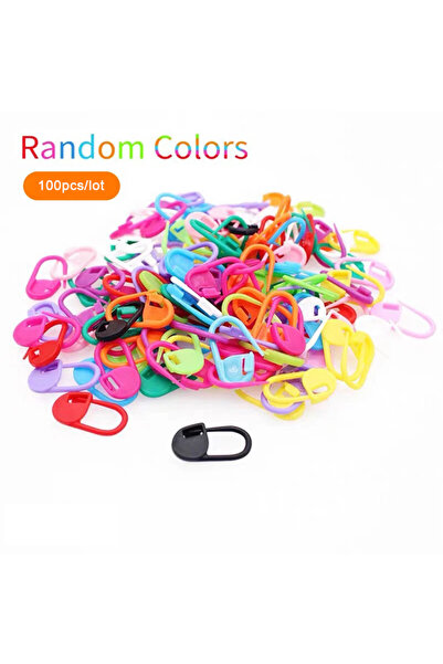 Choice6 Random color 100pcs 100/1000PCS/Pack Mini Knitting Crochet Locking Pl...