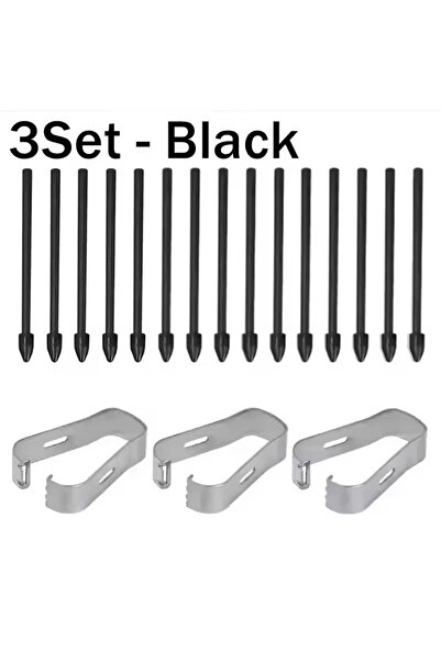 Choice 3Set-Black Stylus pen tip For Tablet Titanium Alloy Replacement Pen Ti...