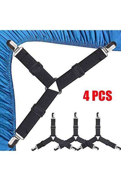 Choice Three Black Clips 2/4Pcs Bed Sheet Fasteners Holder Gadgets for Bed Sh...