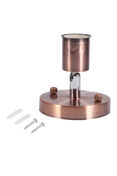 Choice1 قاعدة لمبة E27 بلون برونزي أحمر، مصباح سقف عصري بتصميم كلاسيكي، قاعدة...