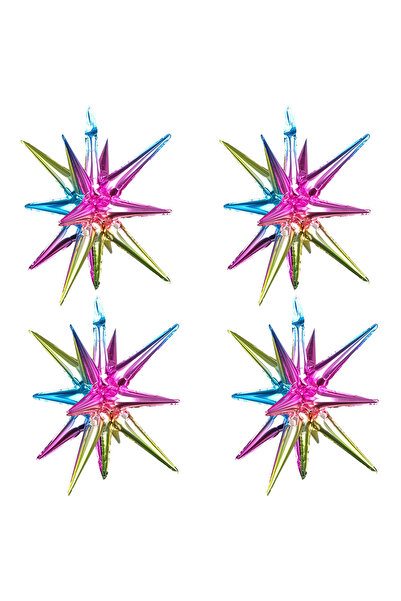 Choice Other 4 Pieces 4-Pack 22inch Colorful Exploding Star Aluminum Foil Bal...