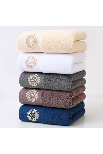 Choice مجموعة هدايا مناشف مكونة من 5 قطع بألوان متنوعة - سميكة، فائقة النعومة...