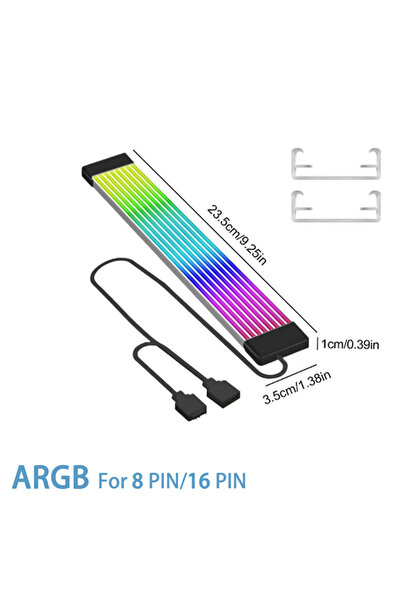 Choice لوحة إضاءة ARGB قابلة للانحناء لحافظة الكمبيوتر X8 باللون الأسود، مناس...
