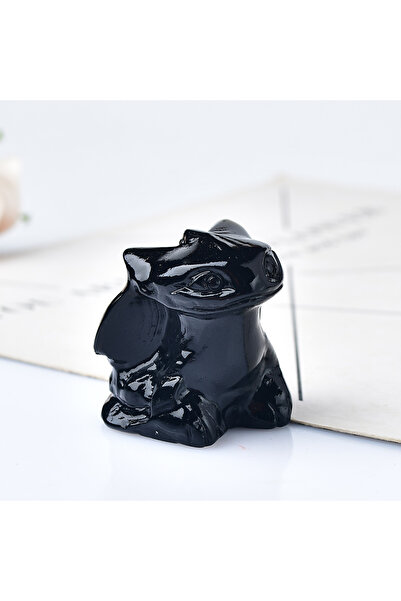 Choice حجر أوبسيديان طبيعي، قطعة واحدة، 4 سم، كريستال أفينتورين، أوبسيديان، ش...