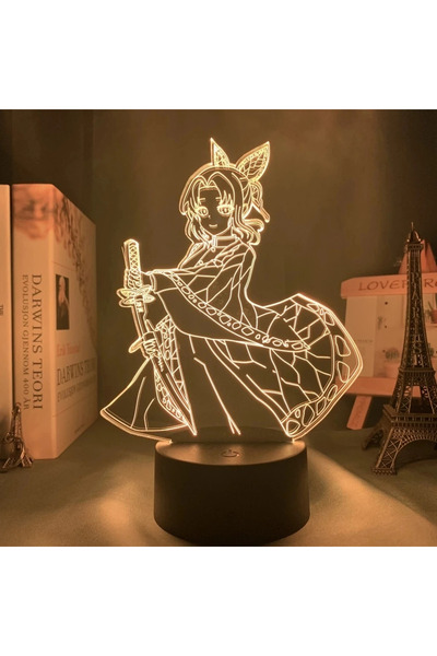 Miniso 7 Color No Remote 03 Manga 3d Light Kimetsu No Yaiba for Bedroom Decor...