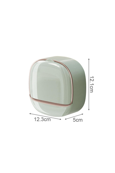 Choice Green ​1PC Wall-Mounted Soap Box Punch-Free Soap Box Light Luxury Soap...