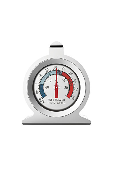 Choice Light Grey Freezer Thermometers -30~30°C -20~80°F Stainless Steel Frid...