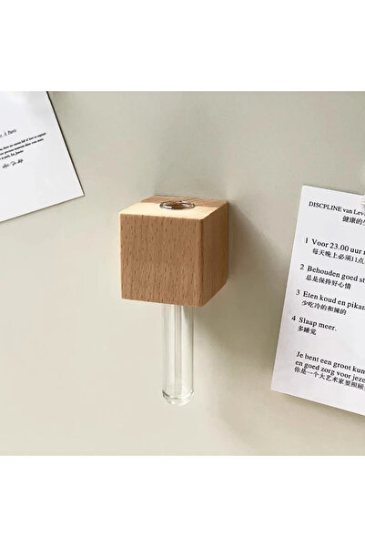 Choice BXT-JM-1PCS 1pcs Wooden Magnetic Test Tube Vase Refrigerator Magnet DI...